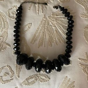 Chunky black necklace